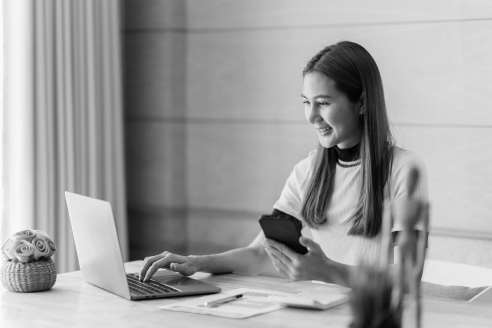 Workshop-Teilnehmerin bei der Arbeit